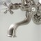 Kingston Brass KS225SN Tub Wall Mount Clawfoot Tub Faucet with Hand Shower, Brushed Nickel KS225SN - alternate 5
